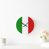 Die Flagge von Italien Runde Wanduhr (Zuhause)