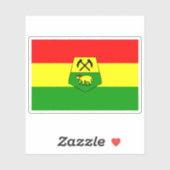 Die Flagge von Khouribga, Marokko Aufkleber (Blatt)