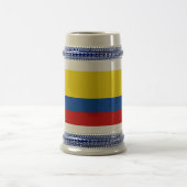 Die Flagge von Kolumbien Bierglas (Mittel)