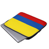 Die Flagge von Kolumbien Laptopschutzhülle (Vorne Knopf)