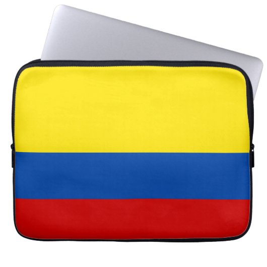 Die Flagge von Kolumbien Laptopschutzhülle (Vorderseite)