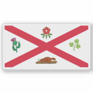 Die Flagge von Montreal, Quebec, Kanada (1935-1939 Aufkleber