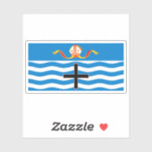 Die Flagge von Nelson, Neuseeland Aufkleber (Blatt)