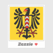Die Flagge von Neuchâtel (Neuchatel), Schweiz Aufkleber (Blatt)