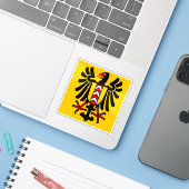 Die Flagge von Neuchâtel (Neuchatel), Schweiz Aufkleber (Laptop mit iPhone)