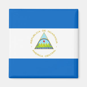 Die Flagge von Nicaragua - Lateinamerika Magnet