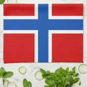 Die Flagge von Norwegen Handtuch (Gefaltet)