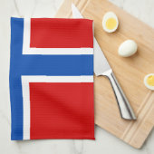 Die Flagge von Norwegen Handtuch (Viertel Falte)