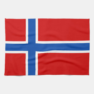 Die Flagge von Norwegen Handtuch