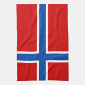 Die Flagge von Norwegen Handtuch (Vertikal)