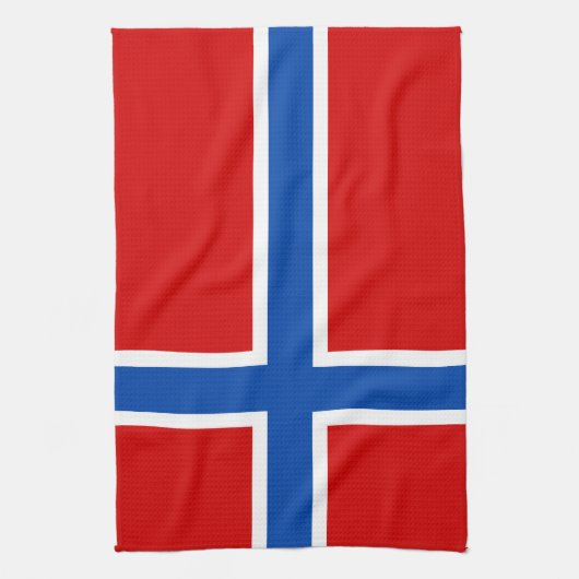Die Flagge von Norwegen Handtuch (Vertikal)