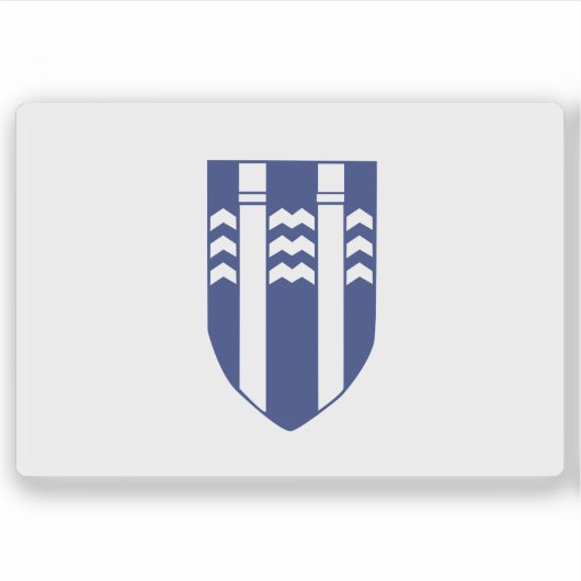 Die Flagge von Reykjavik, Island Aufkleber (Vorderseite)