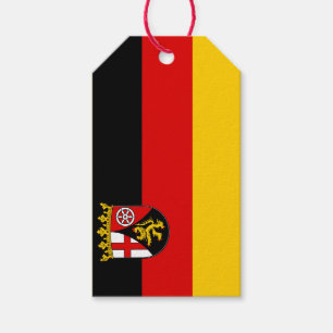 Die Flagge von Rheinland-Pfalz Geschenkanhänger