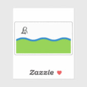 Die Flagge von Río Cuarto, Argentinien Aufkleber (Blatt)