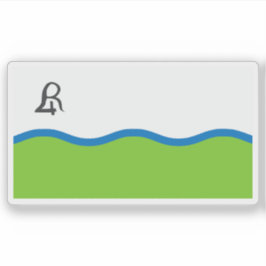 Die Flagge von Río Cuarto, Argentinien Aufkleber