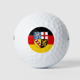 Die Flagge von Saarland Golf Balls Golfball