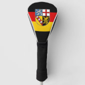 Die Flagge von Saarland Golf Head Cover Golf Headcover (Vorderseite)