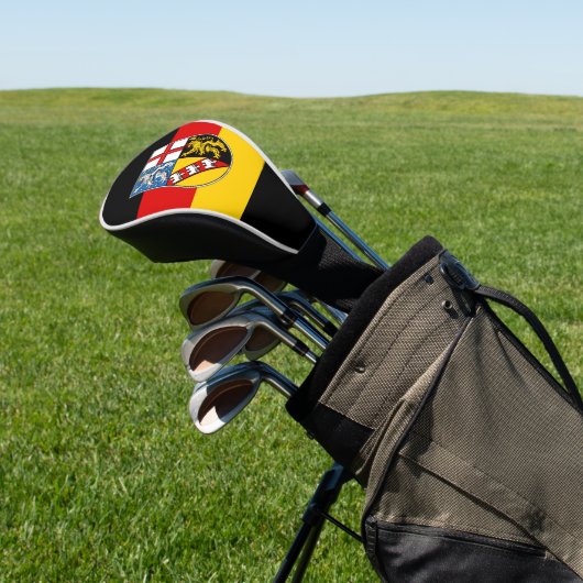 Die Flagge von Saarland Golf Head Cover Golf Headcover (In SItu)