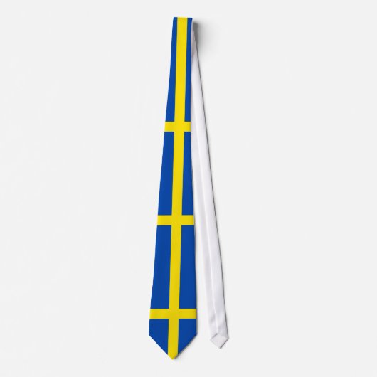 Die Flagge von Schweden Krawatte (Vorderseite)