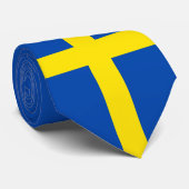 Die Flagge von Schweden Krawatte (Gerollt)