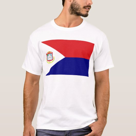 Die Flagge von St Martin T-Shirt (Vorderseite)