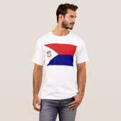 Die Flagge von St Martin T-Shirt (Vorne ganz)