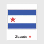 Die Flagge von Trinidad, Kuba Aufkleber (Blatt)