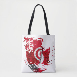 die Flagge von Tunis Tasche