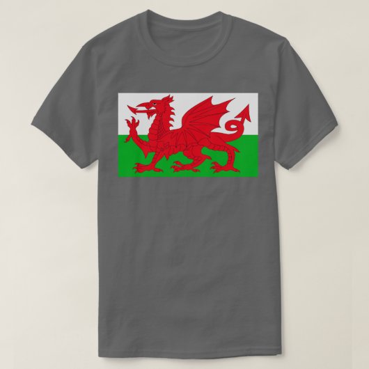 Die Flagge von Wales T-Shirt (Design vorne)