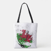 die Flagge von Wales Tasche (Rückseite)