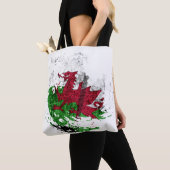 die Flagge von Wales Tasche (Von Nahem)