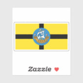 Die Flagge von Wellington, Neuseeland Aufkleber (Blatt)