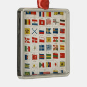 Die Flaggen aller Nationen Silbernes Ornament (Rechts)