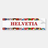 Die Flaggen der Bezirke von der Schweiz, Autoaufkleber (Vorne)