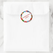 Die Flaggen der Kantone Schweiz, Französisch Runder Aufkleber (Tasche)