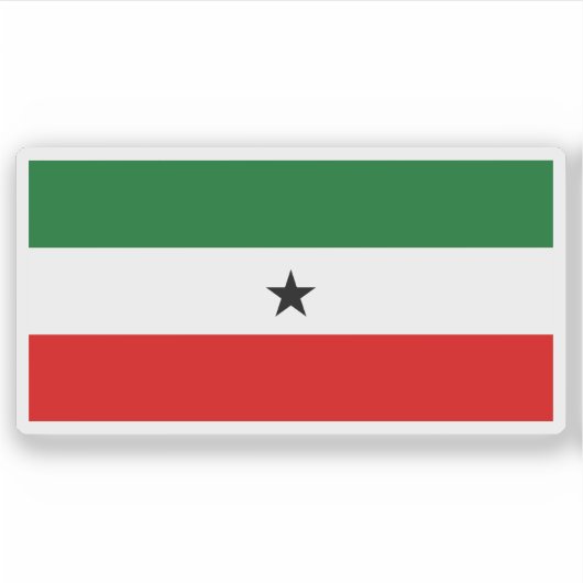 Die Flaggenvariante der Republik Somaliland Aufkleber (Vorderseite)