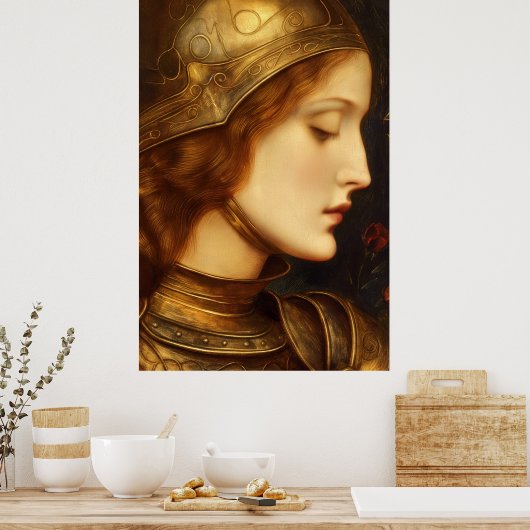 Die Flame von Orleans | Saint Joan of Arc Poster (Küche)