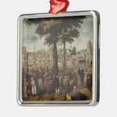 Die Flamen angemessen Silbernes Ornament (Links)