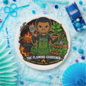Die Flaming Gardener Pappteller (Party)