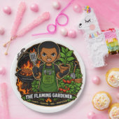 Die Flaming Gardener Pappteller (Party)