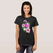 Die Flamingo-Kunst der Frauen T-Shirt (Vorne ganz)