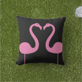 Die Flamingos rosa u. schwarzes Kissen küssen im (Golfball-Marker)