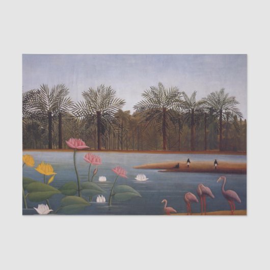 Die Flamingos Seidenpapier (Vorderseite)