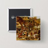 Die flämischen Sprichwörter Button (Vorne & Hinten)