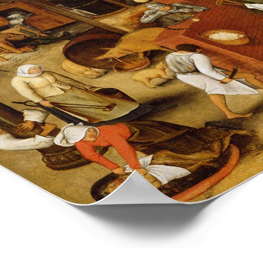 Die flämischen Sprichwörter Poster (Ecke)