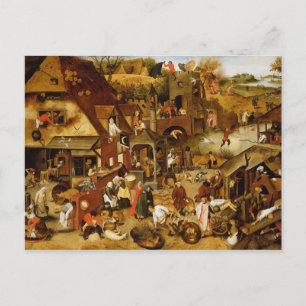 Die flämischen Sprichwörter Postkarte