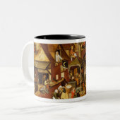 Die flämischen Sprichwörter Zweifarbige Tasse (Vorderseite Links)