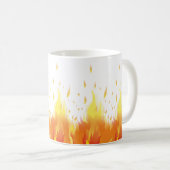 Die Flamme der Leidenschaft: Feurige Liebe Kaffeetasse (VorderseiteRechts)