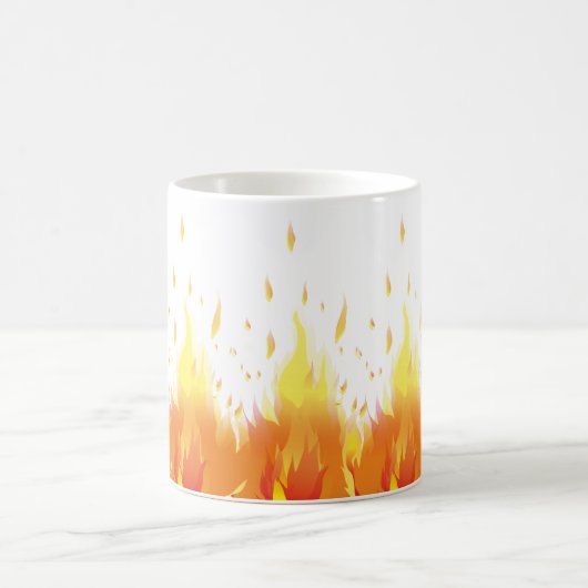 Die Flamme der Leidenschaft: Feurige Liebe Kaffeetasse (Mittel)