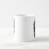 Die Flamme des Lebens: Ein Schädeldesign. Kaffeetasse (Mittel)